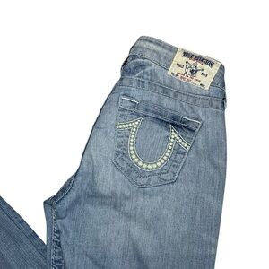 True Religion Women's Boot Cut Jeans - Light Blue